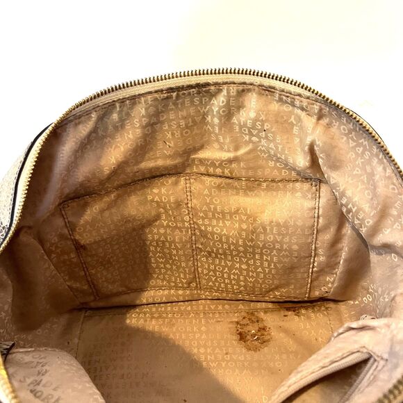 Kate Spade Savannah Parliament Square Satchel Handbag Top Zip Snakeskin Python - Picture 6 of 7